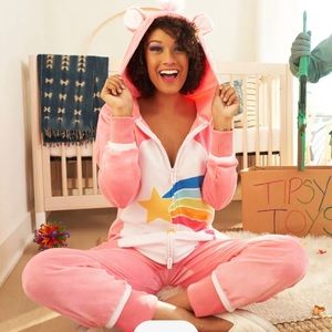 Tipsy Elves “Care Bear” Onesie Jumpsuit Costume - Small